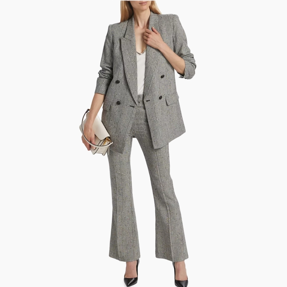 🔥Generation Love Penelope Oversized Plaid Metallic Blazer